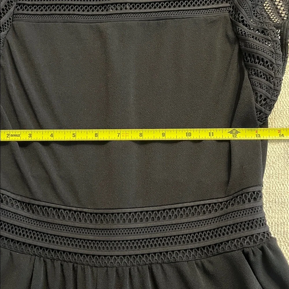 Michael Kors Black Lace-Detail Jumpsuit